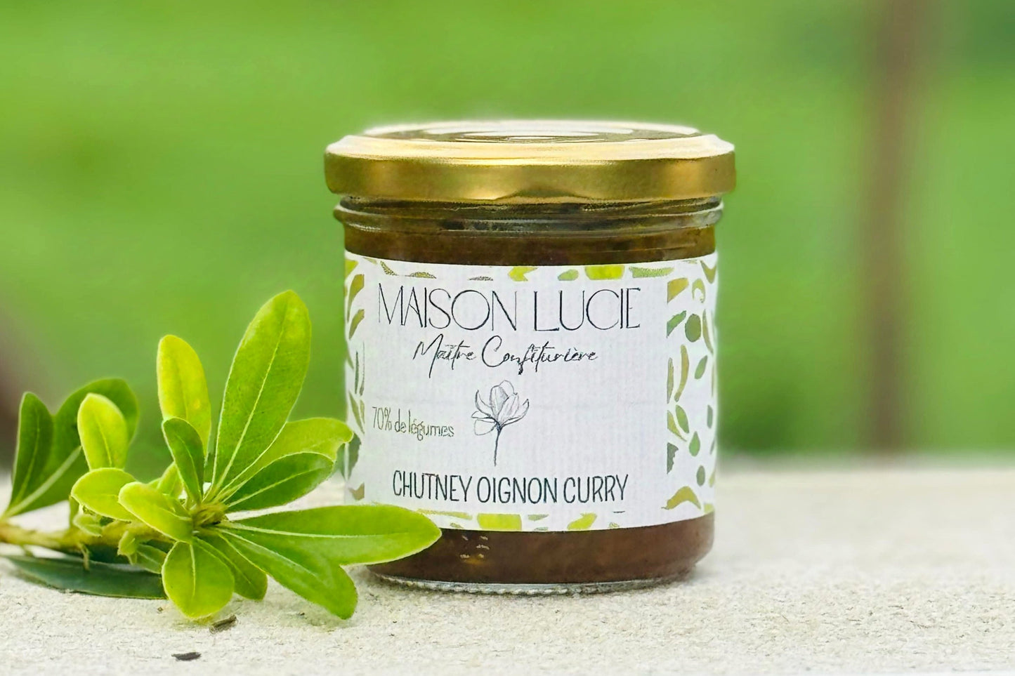 CHUTNEY OIGNONS CURRY 70 % de légumes