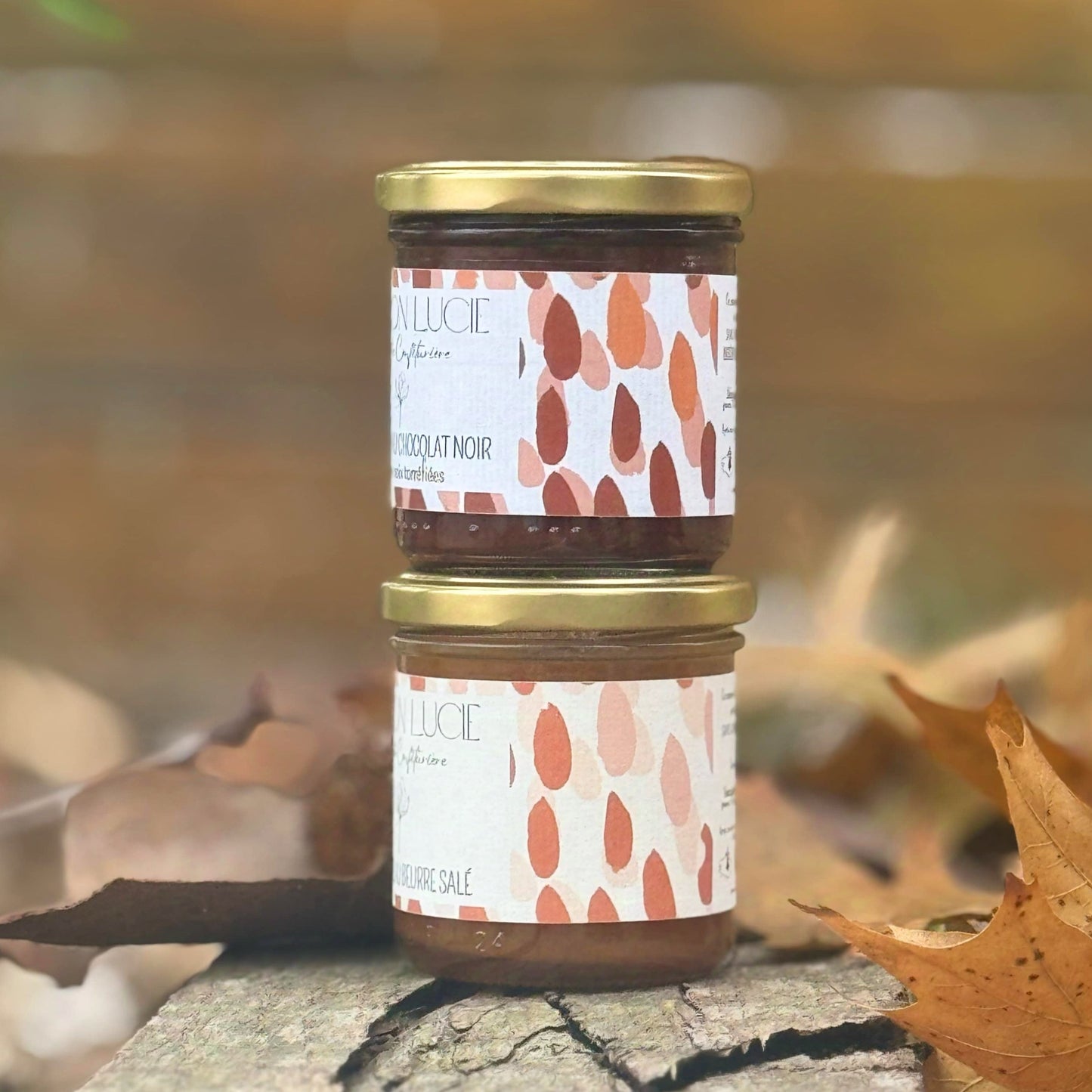CARAMEL BEURRE SALÉ AU CHOCOLAT NOIR aux noix torréfiées