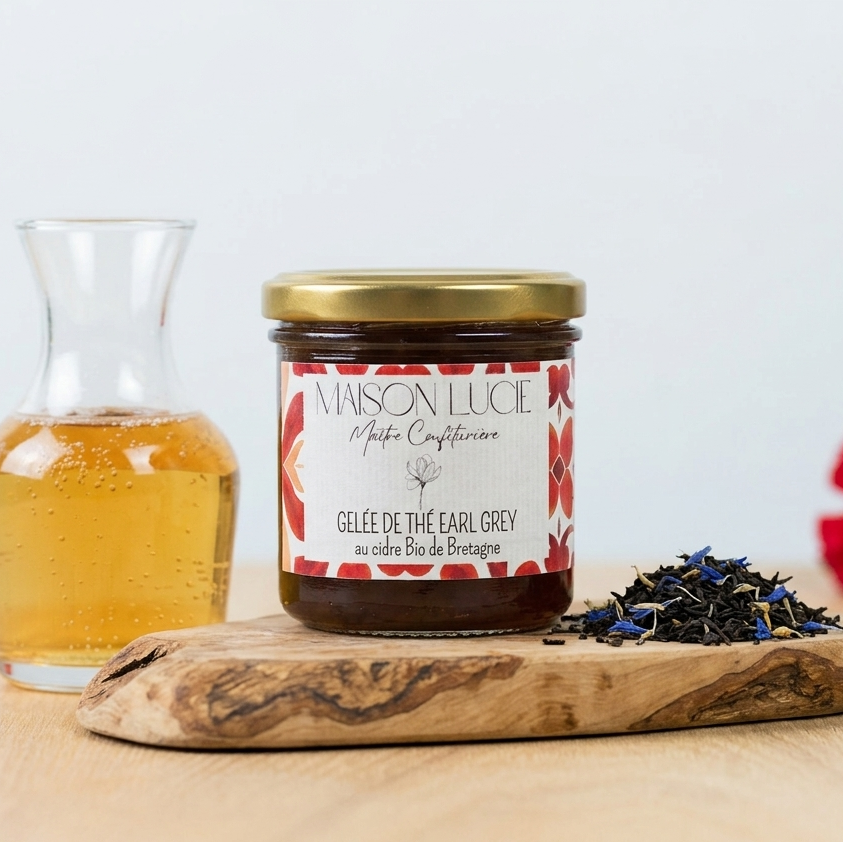 Gelée de thé Earl Grey au cidre bio 28% de sucre ajouté