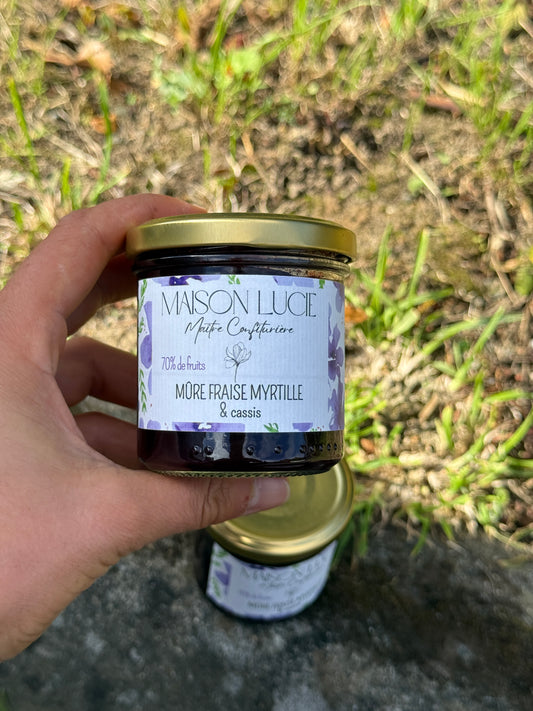 MÛRE FRAISE MYRTILLE CASSIS 70 % de fruits