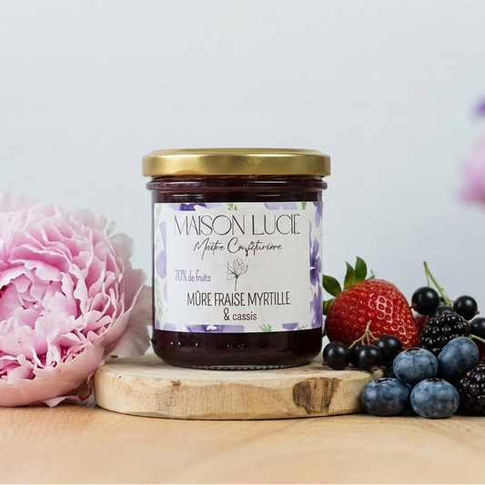 MÛRE FRAISE MYRTILLE CASSIS 70 % de fruits