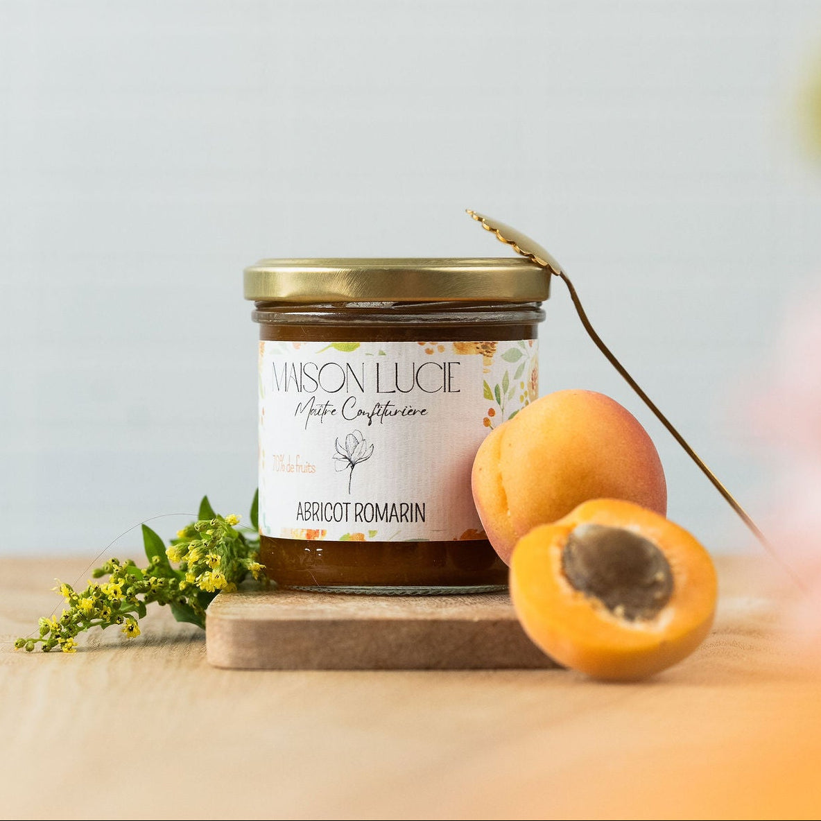 Confiture ABRICOT ROMARIN 70% de fruits