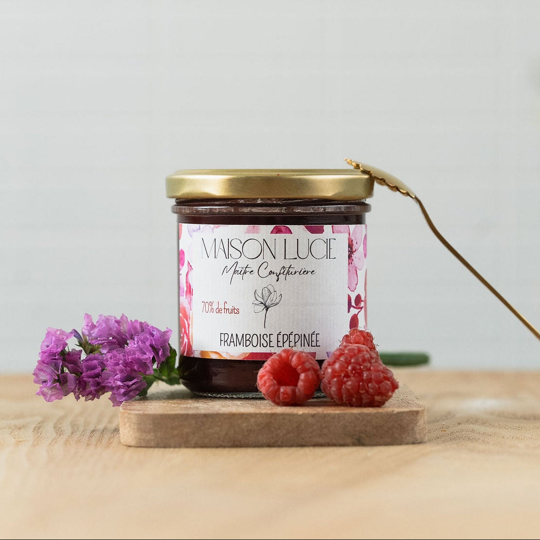 Confiture de FRAMBOISE 70% de fruits