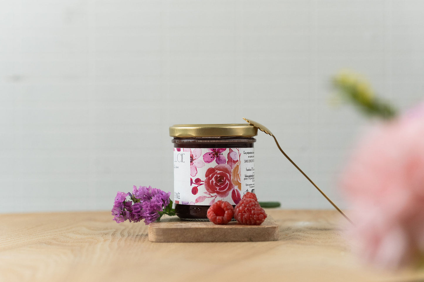 Confiture de FRAMBOISE 70% de fruits