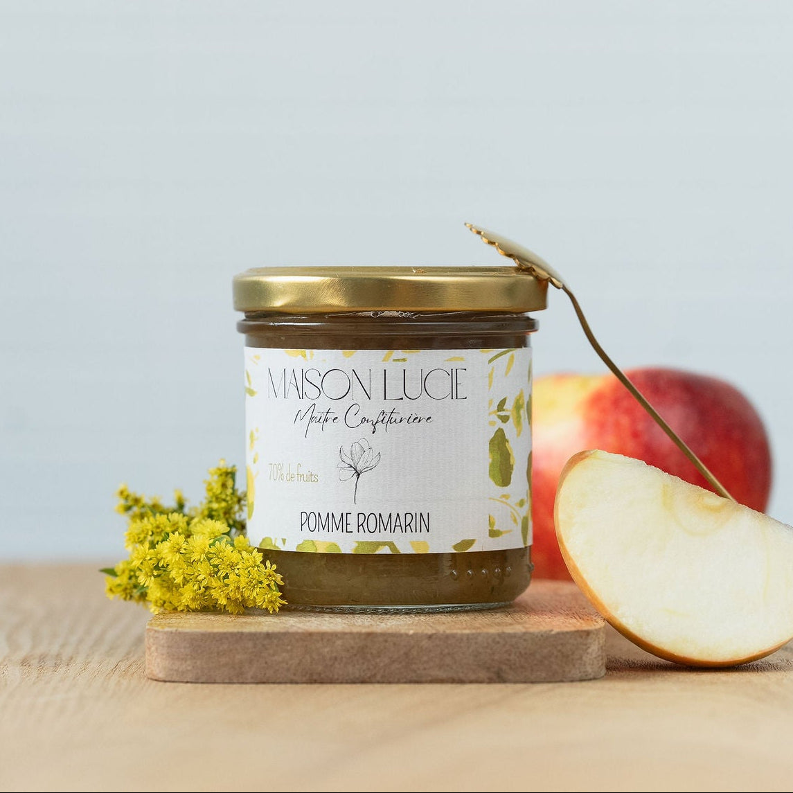 Confiture POMME ROMARIN 70% de fruits