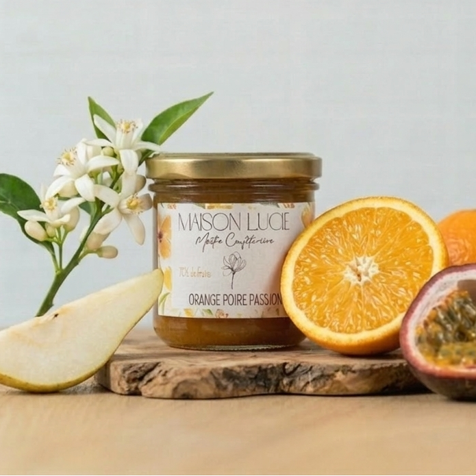 ORANGE POIRE PASSION  70 % de fruits